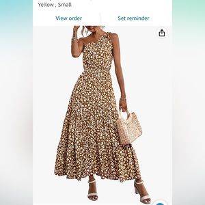 Pretty Garden - Yellow Maxi Dress